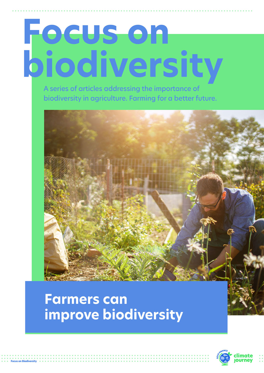 Focus on biodiversity: Farmers can improve biodiversity